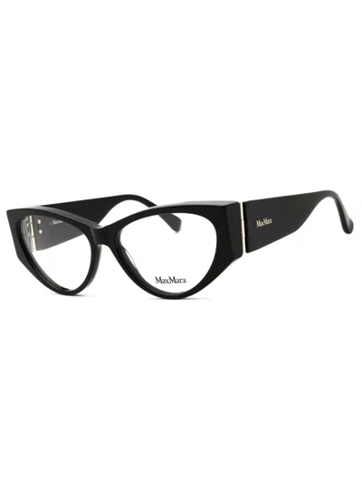 Max Mara Mm5174 Eyeglasses In 090 - Shiny Blue/clear Demo Lens