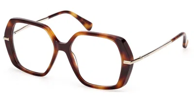 Max Mara Mm5175 052 Occhiali Da Vista Tartarugatishell Per Donna (solo Montatura) In Brown