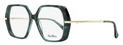Max Mara Mm5175 Geometric Acetate Eyeglasses In Green