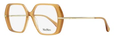 Max Mara Mm5175 Geometric Eyeglasses In Brown