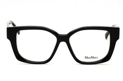 Max Mara Mm5184 Eyeglasses In Shiny Black/clear Demo Lens