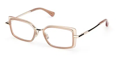 Max Mara Mm5186 045 Occhiali Da Vista Marroni Per Donna (solo Montatura)