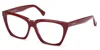 Max Mara Mm5188-b 069 Shiny Bordeaux 54mm In Burgundy