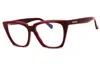 Max Mara Mm5188-b 069 Shiny Bordeaux 54mm In Burgundy