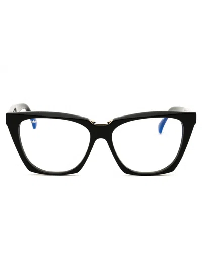 Max Mara Mm5188-b Eyeglasses In Shiny Black/clear Demo Lens