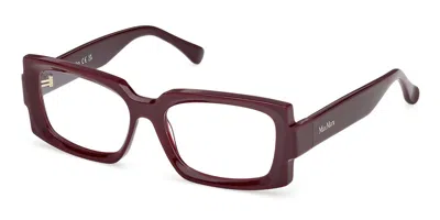 Max Mara Mm5189 069 Occhiali Da Vista Borgogna Per Donna (solo Montatura)