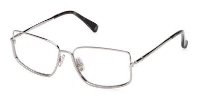 Max Mara Mm5203 014 Occhiali Da Vista Argentati Per Donna (solo Montatura) In White