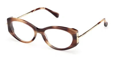 Max Mara Mm5204 047 Women's Glasses Brown Size 52 - Free Lenses - Blue Light Block Available