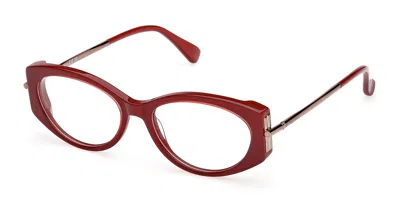 Max Mara Mm5204 069 Occhiali Da Vista Borgogna Per Donna (solo Montatura)