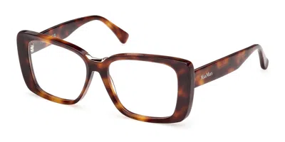 Max Mara Mm5208 052 Occhiali Da Vista Tartarugatishell Per Donna (solo Montatura) In Brown