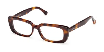 Max Mara Mm5209 052 Occhiali Da Vista Tartarugatishell Per Donna (solo Montatura) In Brown