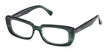 Max Mara Mm5209 098 Occhiali Da Vista Verdi Per Donna (solo Montatura) In Green