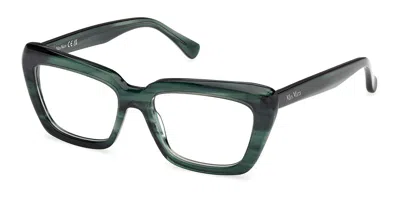 Max Mara Mm5210 098 Occhiali Da Vista Verdi Per Donna (solo Montatura) In Green