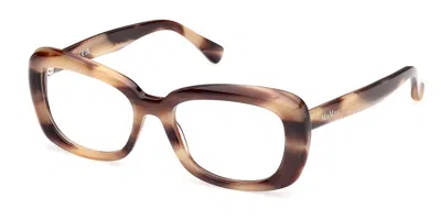 Max Mara Mm5211 047 Occhiali Da Vista Marroni Per Donna (solo Montatura)