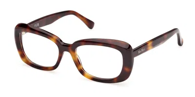 Max Mara Mm5211 052 Occhiali Da Vista Tartarugatishell Per Donna (solo Montatura) In Brown
