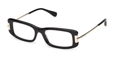 Max Mara Mm5224 001 Women's Glasses Black Size 52 - Free Lenses - Blue Light Block Available