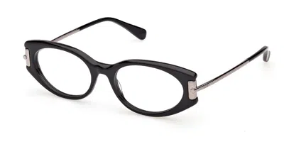Max Mara Mm5225 001 Women's Glasses Black Size 53 - Free Lenses - Blue Light Block Available
