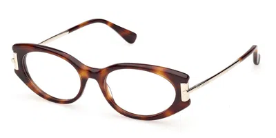 Max Mara Mm5225 052 Women's Glasses Tortoiseshell Size 53 - Free Lenses - Blue Light Block Available In Brown