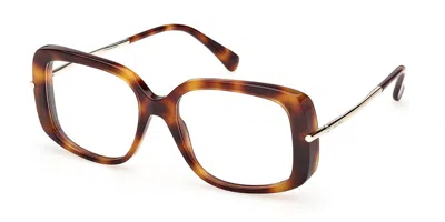 Max Mara Mm5226 052 Women's Glasses  Size 54 - Free Lenses - Blue Light Block Available In Brown