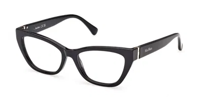 Max Mara Mm5228 001 Women's Glasses  Size 53 - Free Lenses - Blue Light Block Available In Black