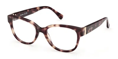 Max Mara Mm5229 052 Women's Glasses Tortoiseshell Size 52 - Free Lenses - Blue Light Block Available In Burgundy
