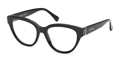 Max Mara Mm5230 001 Women's Glasses  Size 52 - Free Lenses - Blue Light Block Available In Black