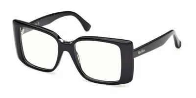 Max Mara Mm5231-b 001 Blue-light Block Women's Glasses  Size 52 - Free Lenses - Blue Light Block Available In Black