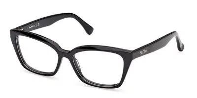 Max Mara Mm5232 001 Women's Glasses  Size 54 - Free Lenses - Blue Light Block Available In Black