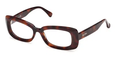Max Mara Mm5233 052 Women's Glasses  Size 53 - Free Lenses - Blue Light Block Available In Brown