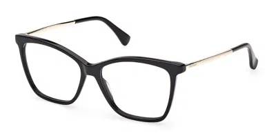 Max Mara Mm5235 001 Women's Glasses  Size 53 - Free Lenses - Blue Light Block Available In Black