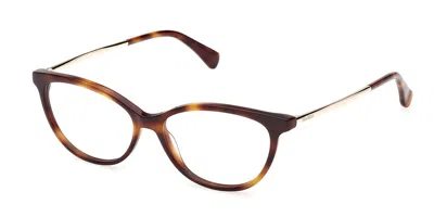 Max Mara Mm5236 052 Women's Glasses Tortoiseshell Size 52 - Free Lenses - Blue Light Block Available In Brown