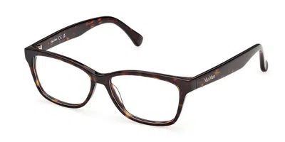 Max Mara Mm5237 052 Women's Glasses  Size 52 - Free Lenses - Blue Light Block Available In Brown