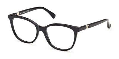Max Mara Mm5238 001 Women's Glasses  Size 52 - Free Lenses - Blue Light Block Available In Black