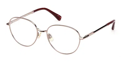 Max Mara Mm5245 036 Women's Glasses Gold Size 54 - Free Lenses - Blue Light Block Available In Brown