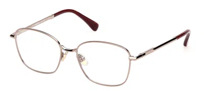 Max Mara Mm5246 036 Women's Glasses Gold Size 53 - Free Lenses - Blue Light Block Available In Brown