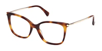 Max Mara Mm5248 052 Women's Glasses Tortoiseshell Size 52 - Free Lenses - Blue Light Block Available In Brown