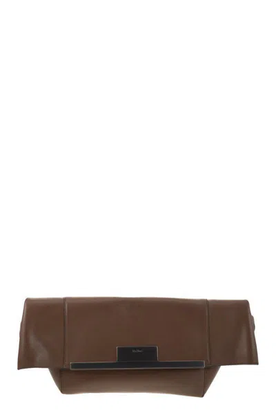 Max Mara Mmclaspclutch In Brown