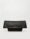 Max Mara Large Clutch In Natural Leather