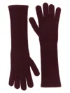 Max Mara Mmjock Gloves In Burgundy