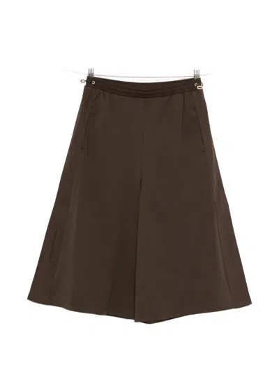 Max Mara Mmlpiombo Elasticated Trousers In Brown