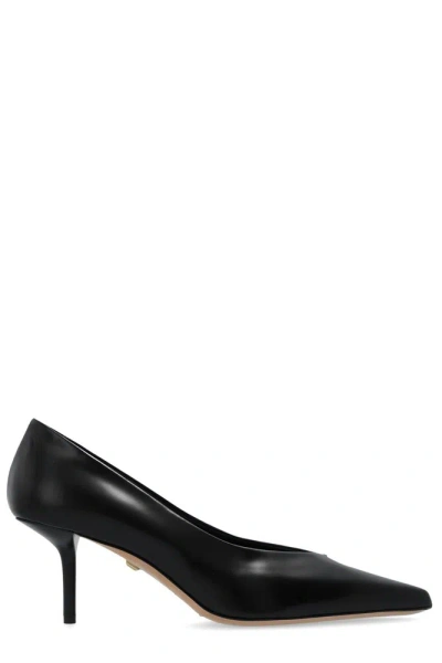 Max Mara Mmpump Pointed Toe Stiletto Pumps In Black