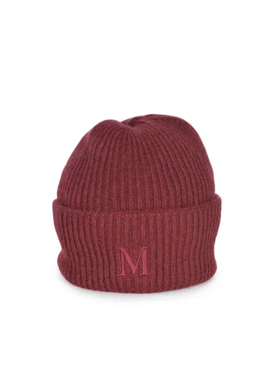 Max Mara "mmretina" Hat In Burgundy