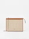 Max Mara Cotton Jacquard Small Pouch In Brown