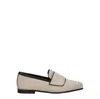 Max Mara Mocassini Lizia Woman Fabric Beige/hot Desert