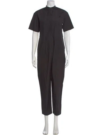 Pre-owned Max Mara Mock Neck Jumpsuit In Gray