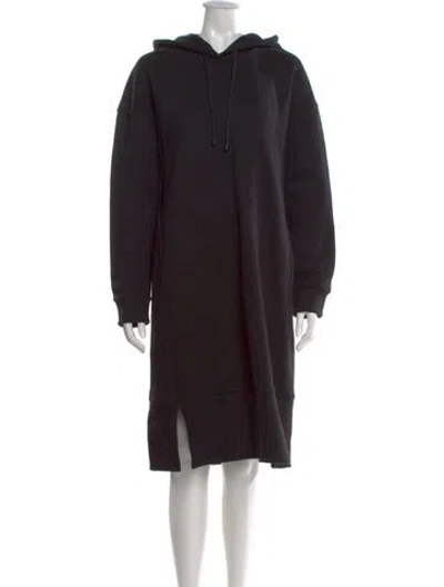 Pre-owned Max Mara Mock Neck Knee-length Dress In Black