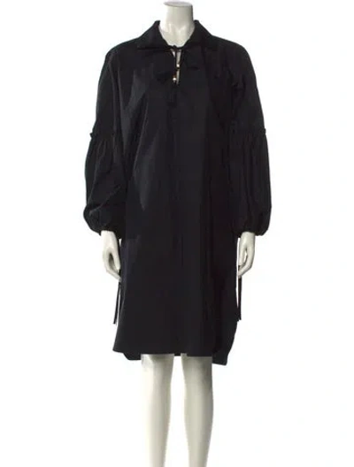 Pre-owned Max Mara Mock Neck Mini Dress In Black