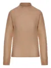 Max Mara Studio Umile Long-sleeved Knitted Jumper In Brown