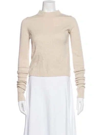 Pre-owned Max Mara Mock Neck Sweater In Neutral