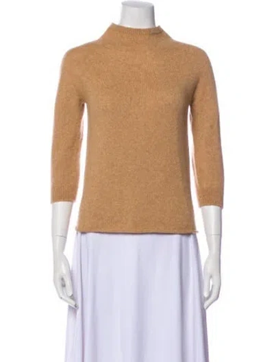 Pre-owned Max Mara Mock Neck Sweater In Neutral